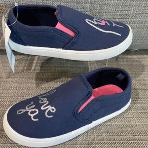 New CARTER'S " Tween8" navy color girls shoes size 12